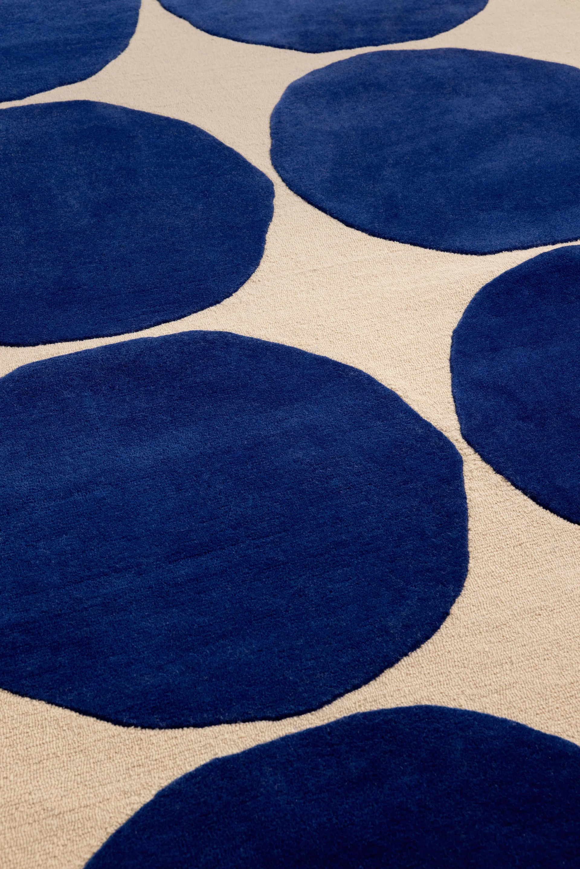 Μάλλινο χαλί Isot Kivet, Blue, 140x200 cm Marimekko
