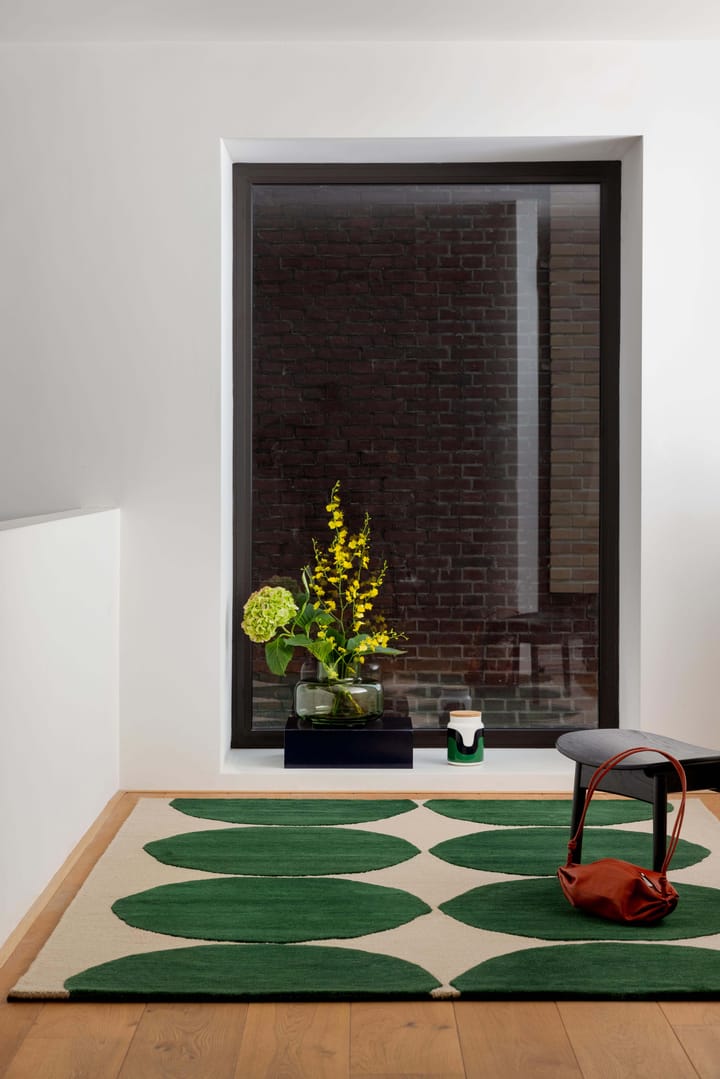Μάλλινο χαλί Isot Kivet, Green, 170x240 cm Marimekko