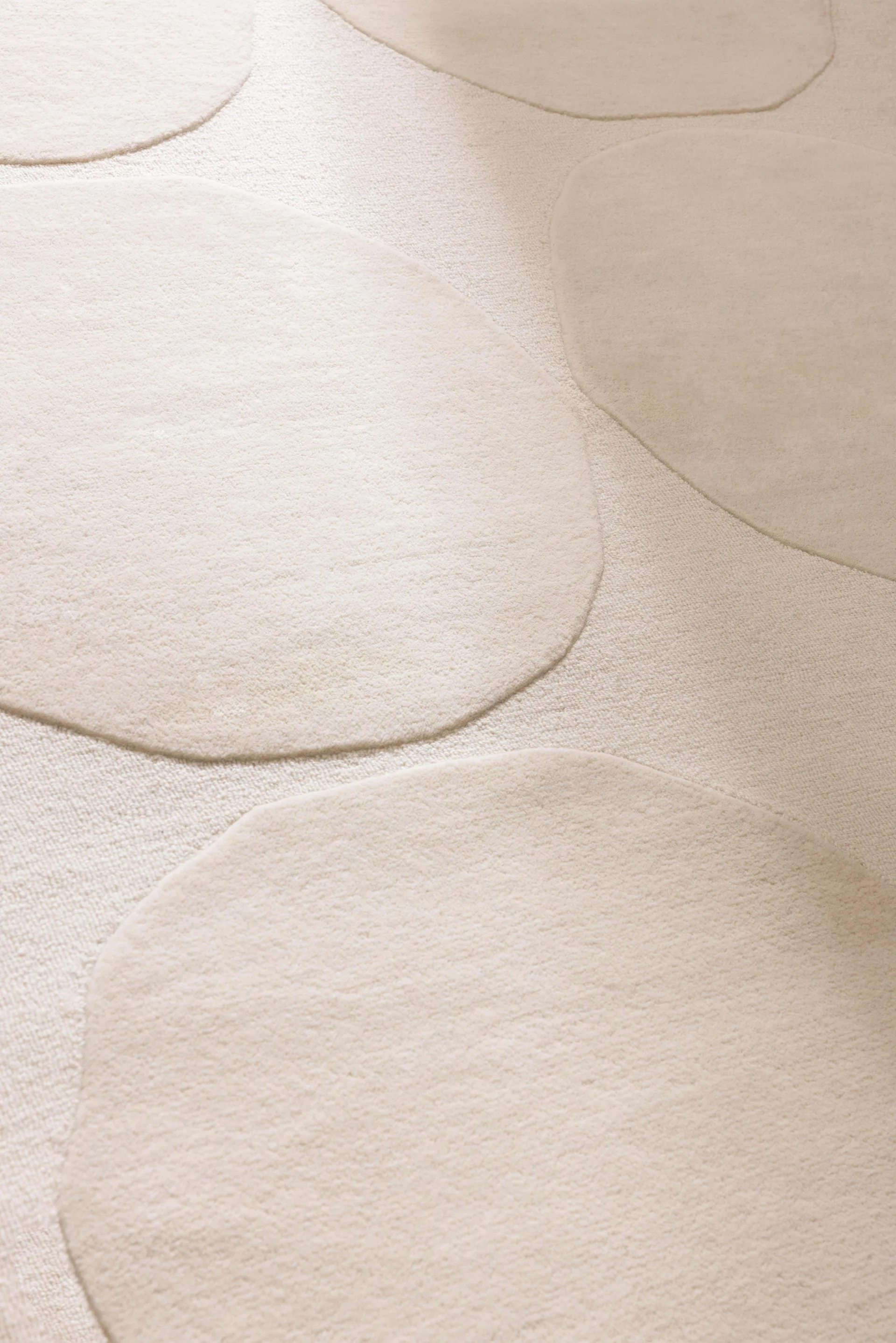 Μάλλινο χαλί Isot Kivet, Natural White, 170x240 cm Marimekko