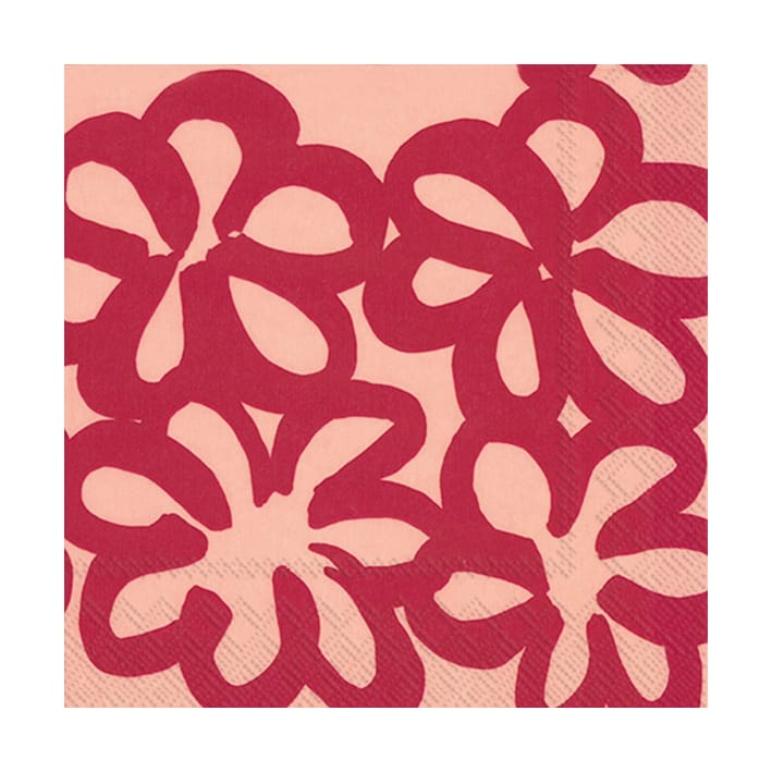 Jättikukka χαρτοπετσέτες 33x33 cm 20-pack - Rose - Marimekko