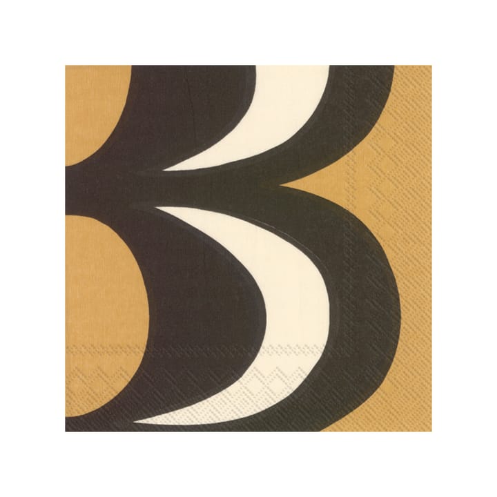 Kaivo χαρτοπετσέτες 33x33 cm Συσκευασία 20 τεμαχίων - Μαύρο-κρεμ - Marimekko
