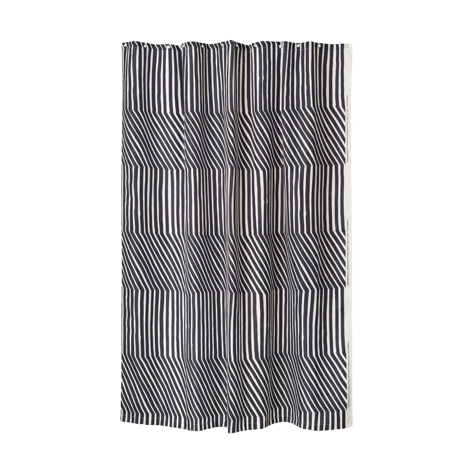 Κουρτίνα ντους Kalasääski 180x200 cm, Off white-charcoal Marimekko