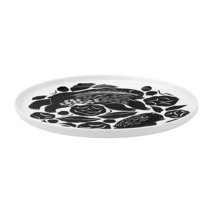 Karhuemo πιάτο Ø 20 cm, Λευκό-σκούρο πράσινο Marimekko