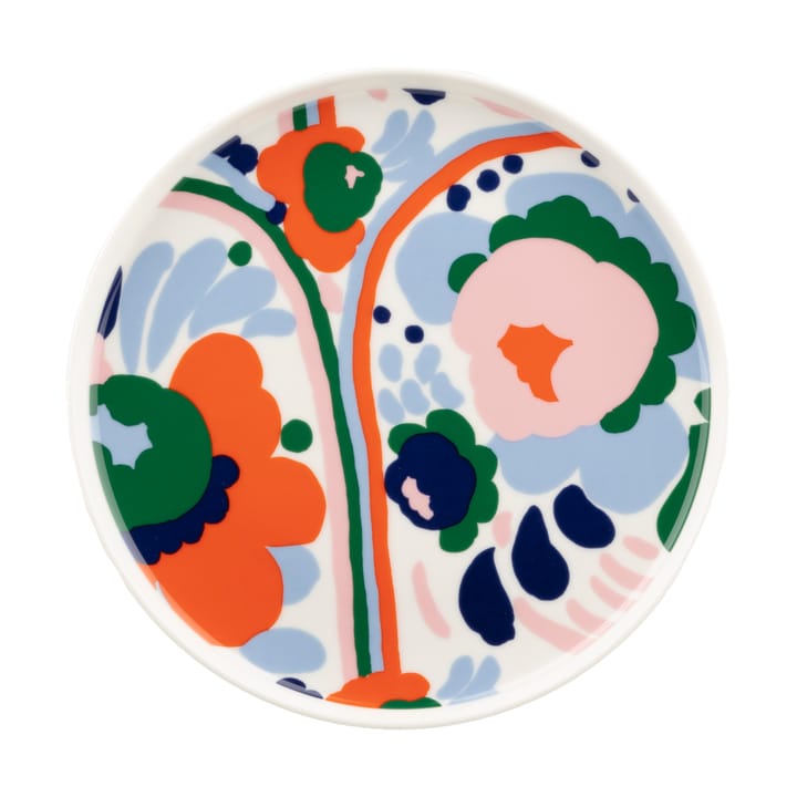 Karuselli πιάτο Ø20 cm - White-d blue-orange-light pink - Marimekko