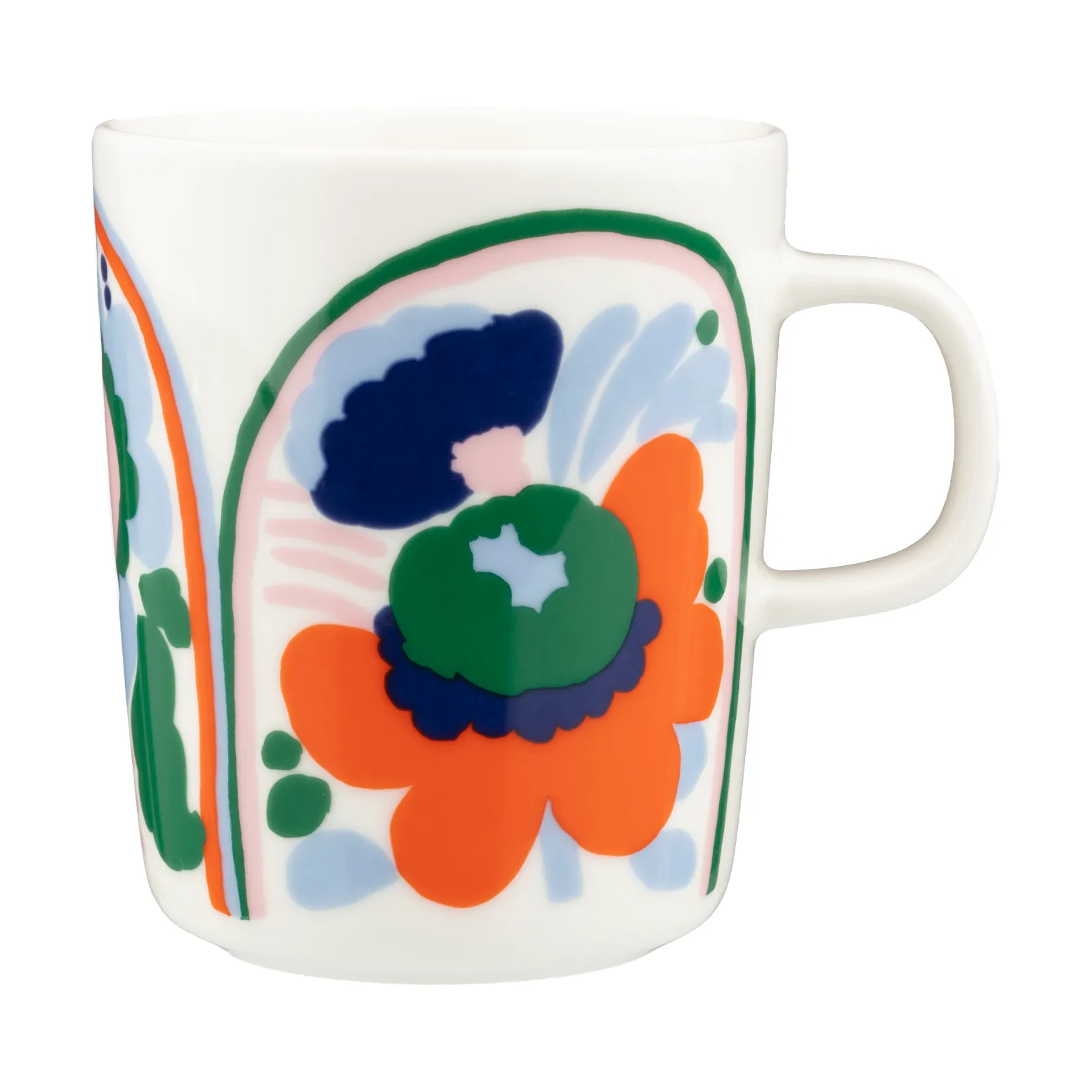 Karuselli κούπα 25 cl, White-light blue-orange Marimekko