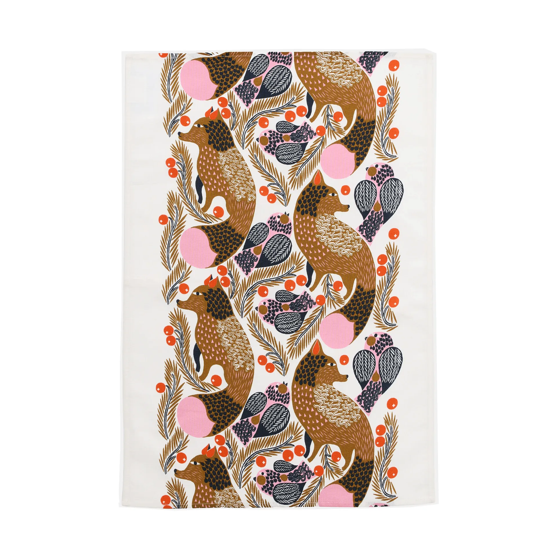 Ketunmarja πετσέτα κουζίνας 47x70 εκ., White-multicolour Marimekko