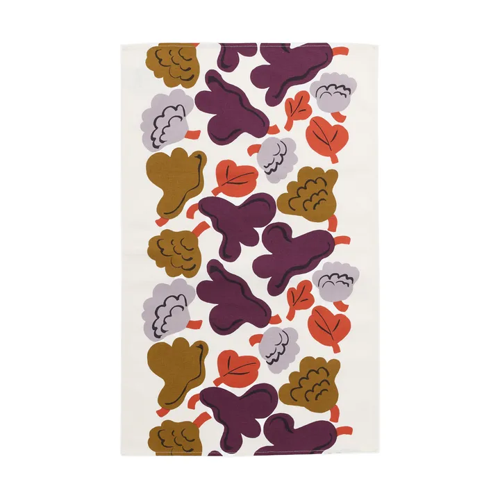 Kukasta Kukkaan πετσέτα κουζίνας - Hay-plum-bronze-terracotta, 43x70 εκ. - Marimekko