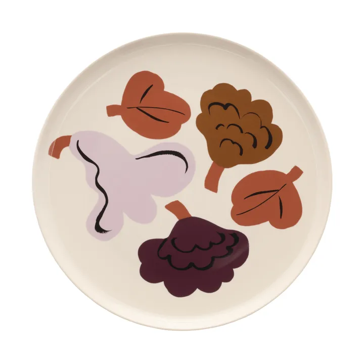Kukasta Kukkaan πιάτο δείπνου - Stoneware-plum-bronze-terracotta Ø20 εκ. - Marimekko