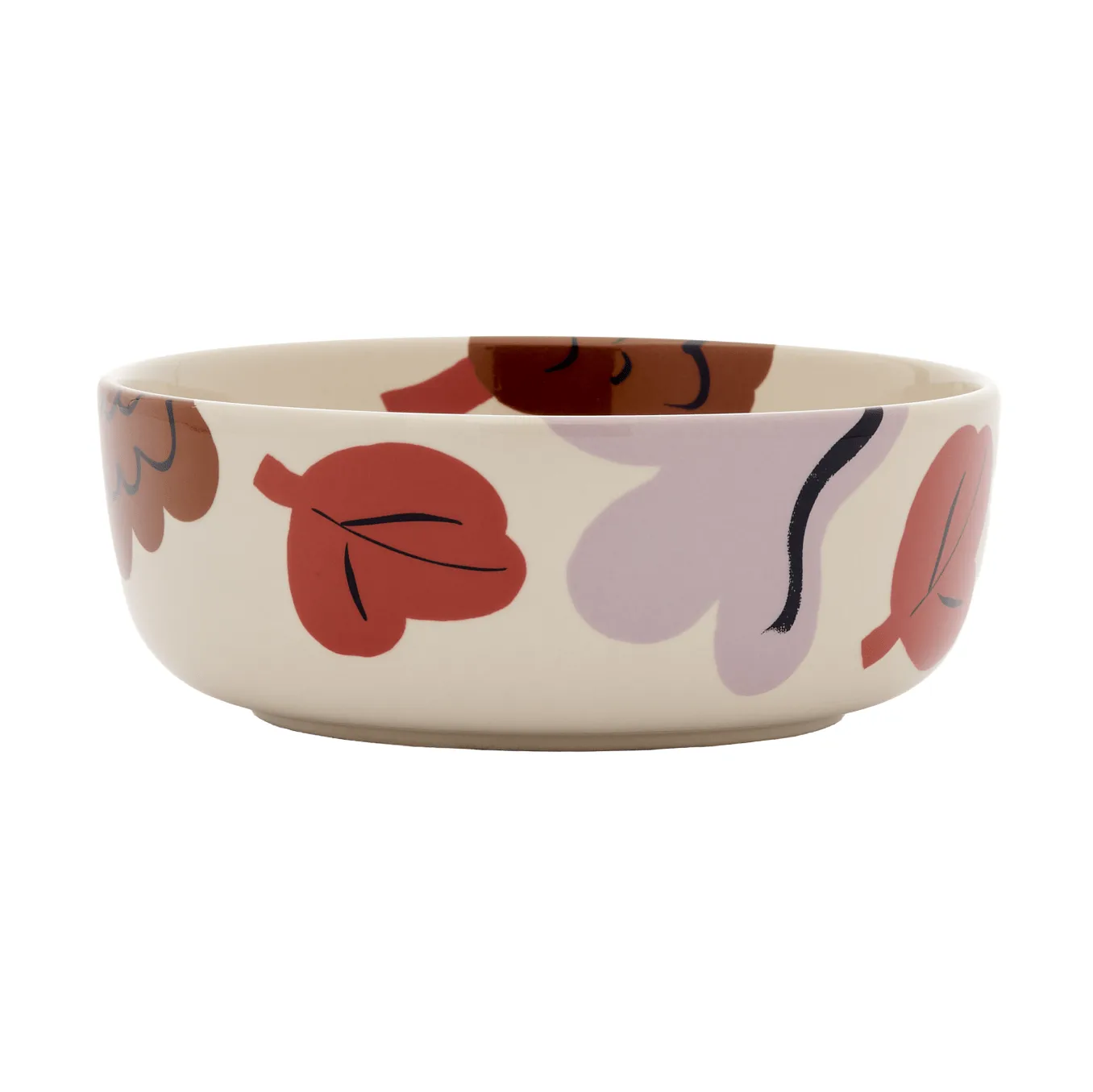 Kukasta Kukkaan μπολ, Stoneware-plum-bronze-terracotta, 40 cl Marimekko