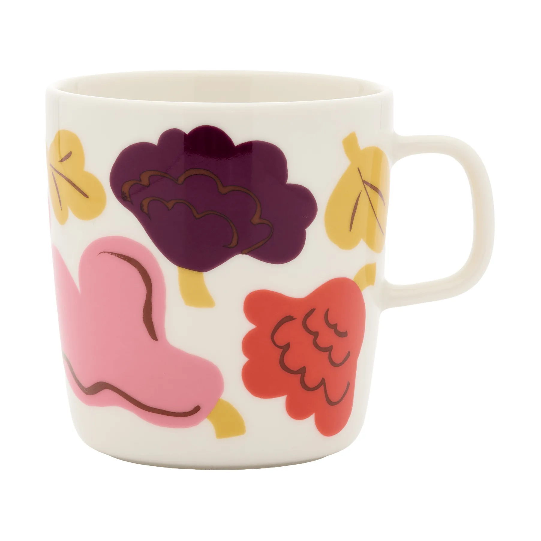 Kukasta Kukkaan κούπα, White-pink-terrac-plum, 40 cl Marimekko