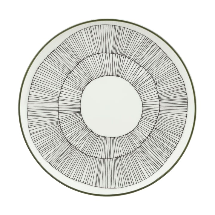 Kukat Puhkeavat πιάτο Ø20 εκ. - White-forest green-black - Marimekko
