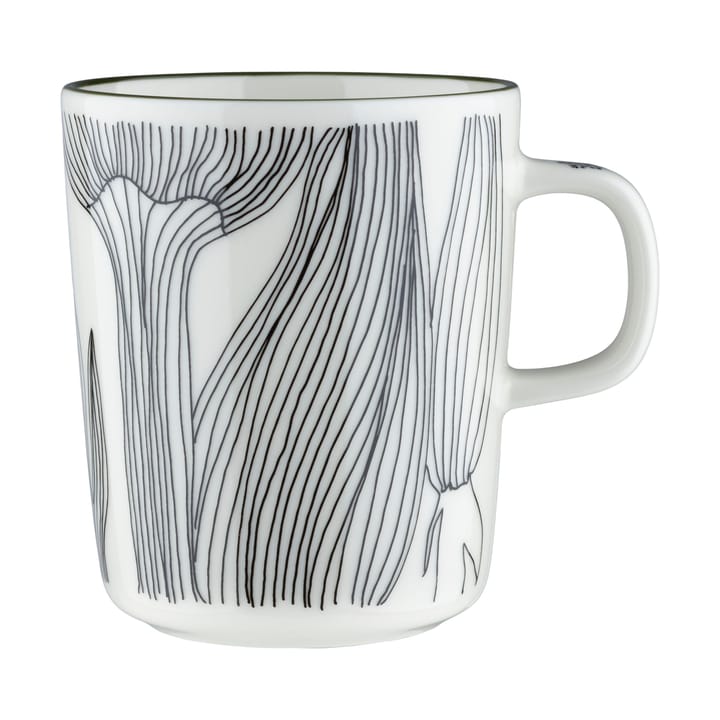Κούπα Kukat Puhkeavat 25 cl - White-forest green-black - Marimekko