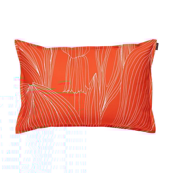 Kukat Puhkeavat μαξιλαροθήκη 40x60 εκ. - Tomato red-white - Marimekko