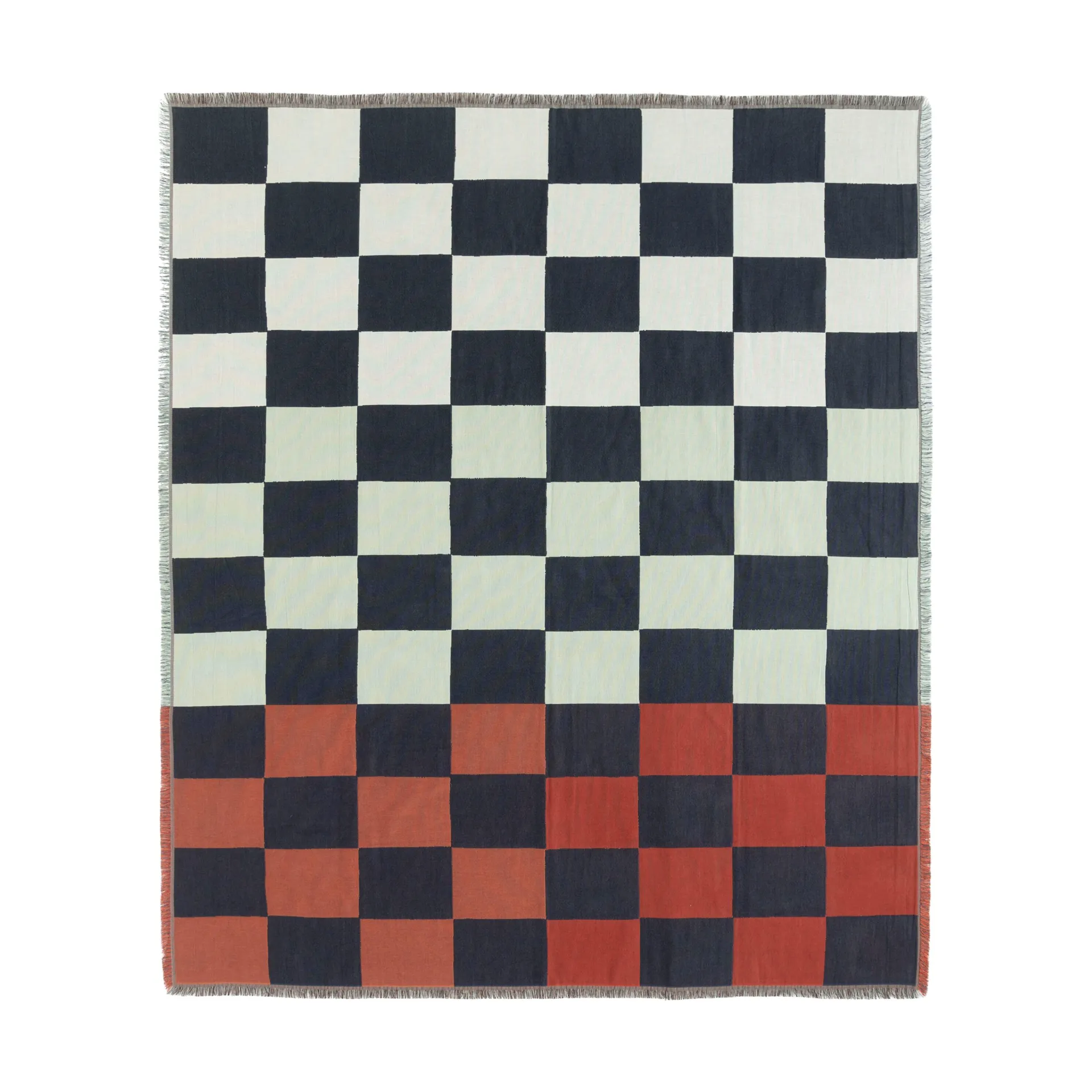 Κουβέρτα Kukko ja Kana 130x170 εκ., Off white- dark blue-Orange red Marimekko