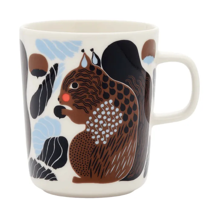 Κούπα Kurre 25 cl - White-brown-black-light blue - Marimekko
