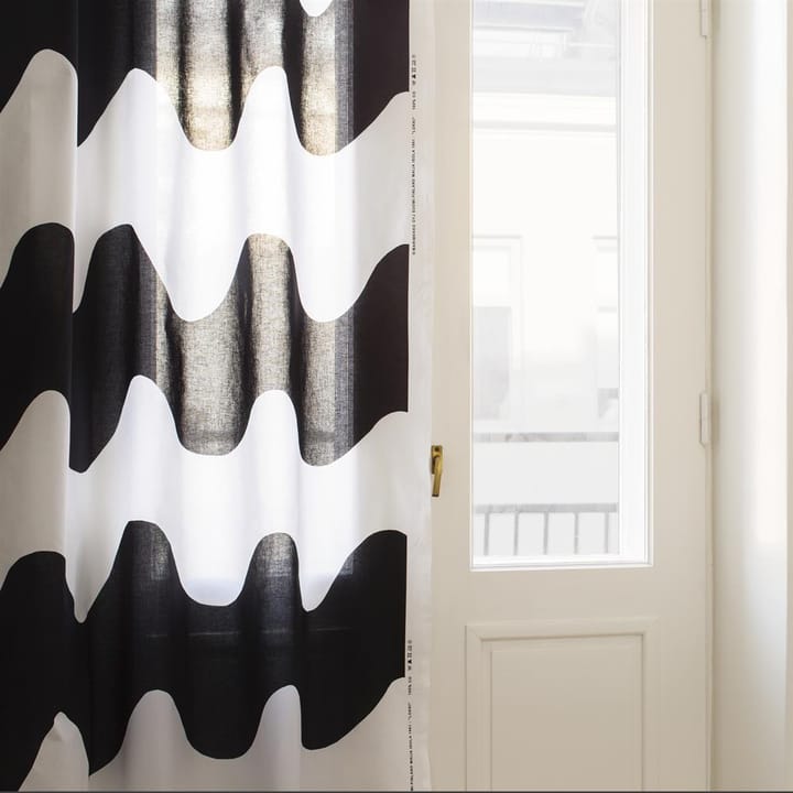 Lokki ύφασμα, μαύρο-λευκό Marimekko