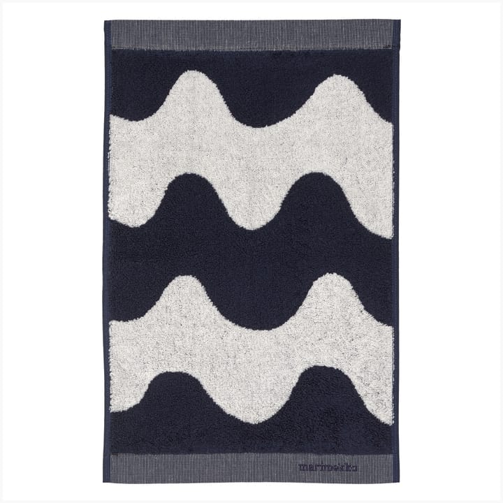 Lokki πετσέτα σκούρο μπλε-λευκό, 30x50 cm Marimekko