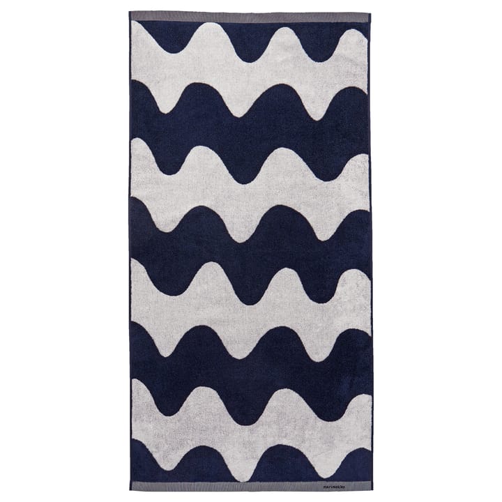 Lokki πετσέτα σκούρο μπλε-λευκό - 70x140 cm - Marimekko