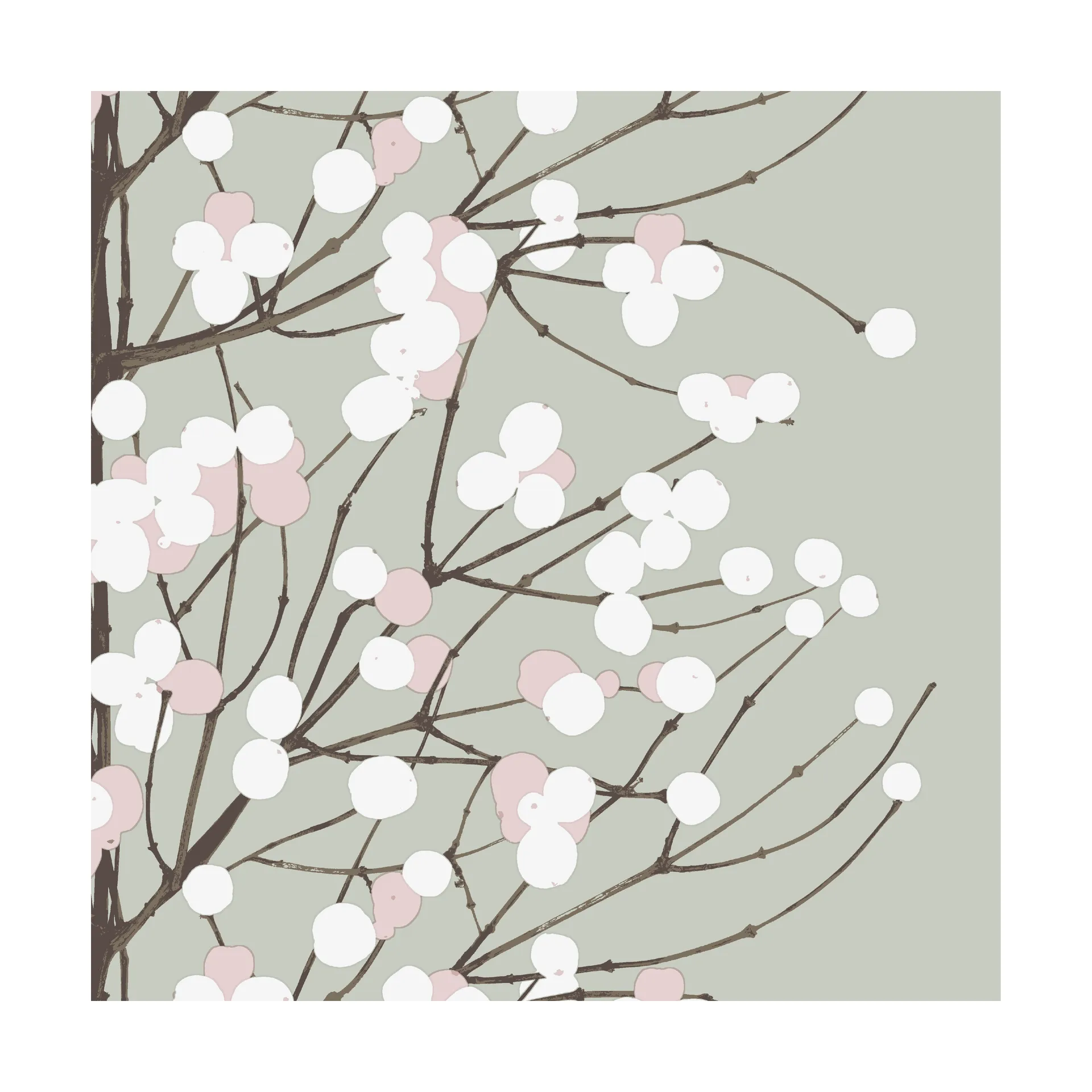 Lumimarja χαρτοπετσέτες 33x33 cm Συσκευασία 20 τεμαχίων, Sage Marimekko