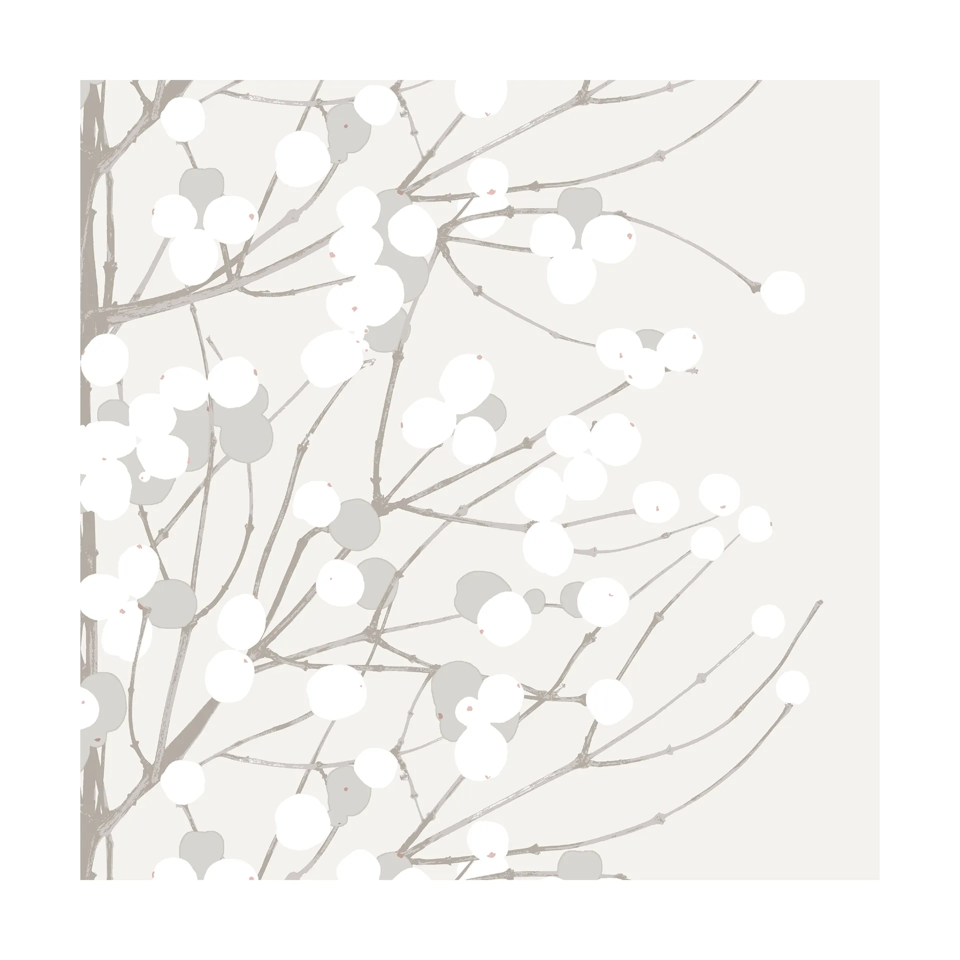 Lumimarja χαρτοπετσέτες 33x33 cm Συσκευασία 20 τεμαχίων, White Marimekko