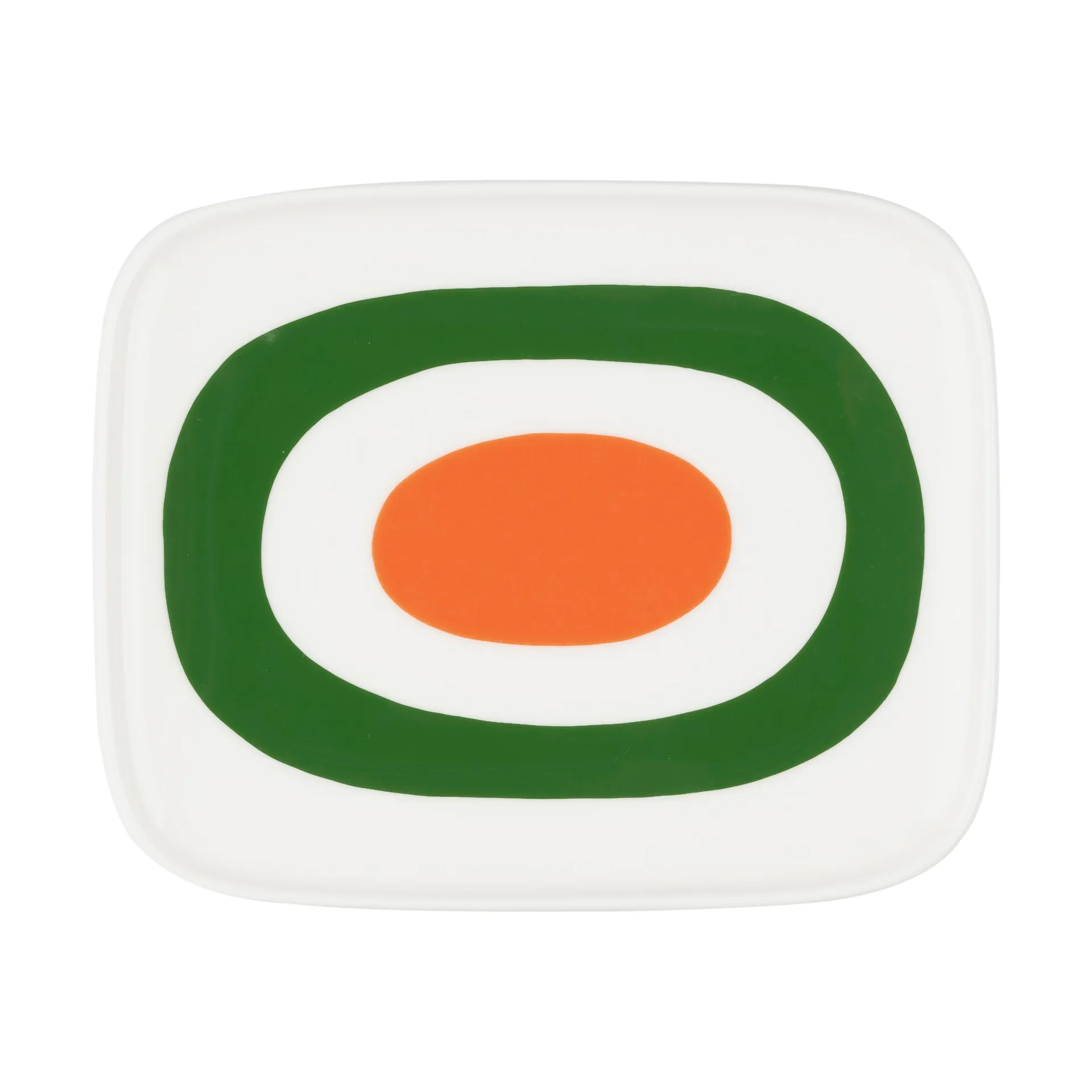 Melooni πιατέλα 12x15 εκ., White-green-orange Marimekko