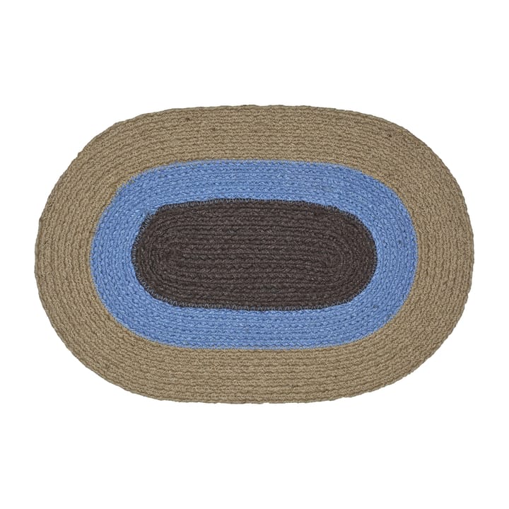 Σουπλά Melooni οβάλ απο γιούτα, Brown-blue Marimekko