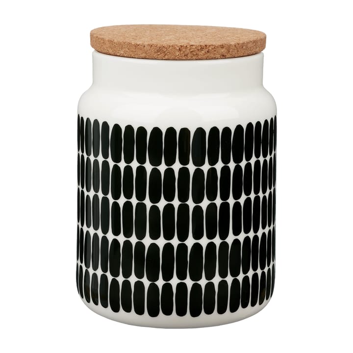 Oiva Alku βάζο 1,2 l, Λευκό-μαύρο Marimekko