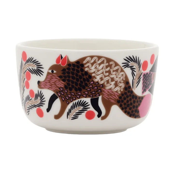 Oiva Ketunmarja μπολ 2,5 dl - White-bronze-pink-petrol - Marimekko
