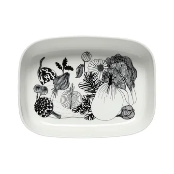 Oiva Siirtolapuutarha μπολ σερβιρίσματος - Λευκό-μαύρο - Marimekko