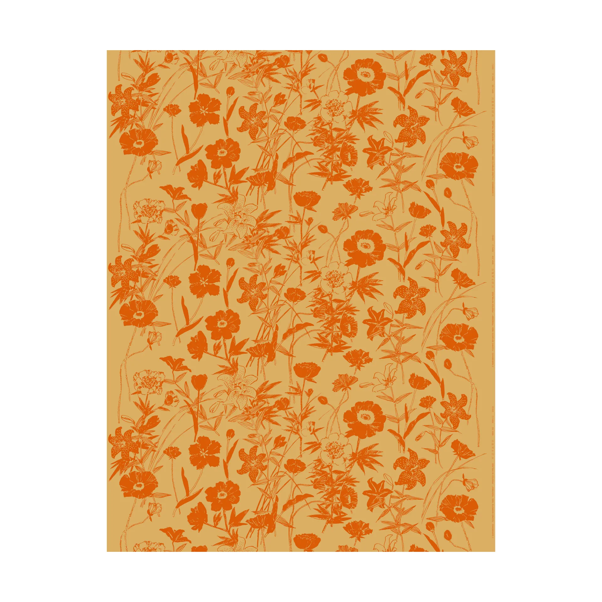 Πανί από βαμβάκι Perenna, Caramel-burnt orange Marimekko