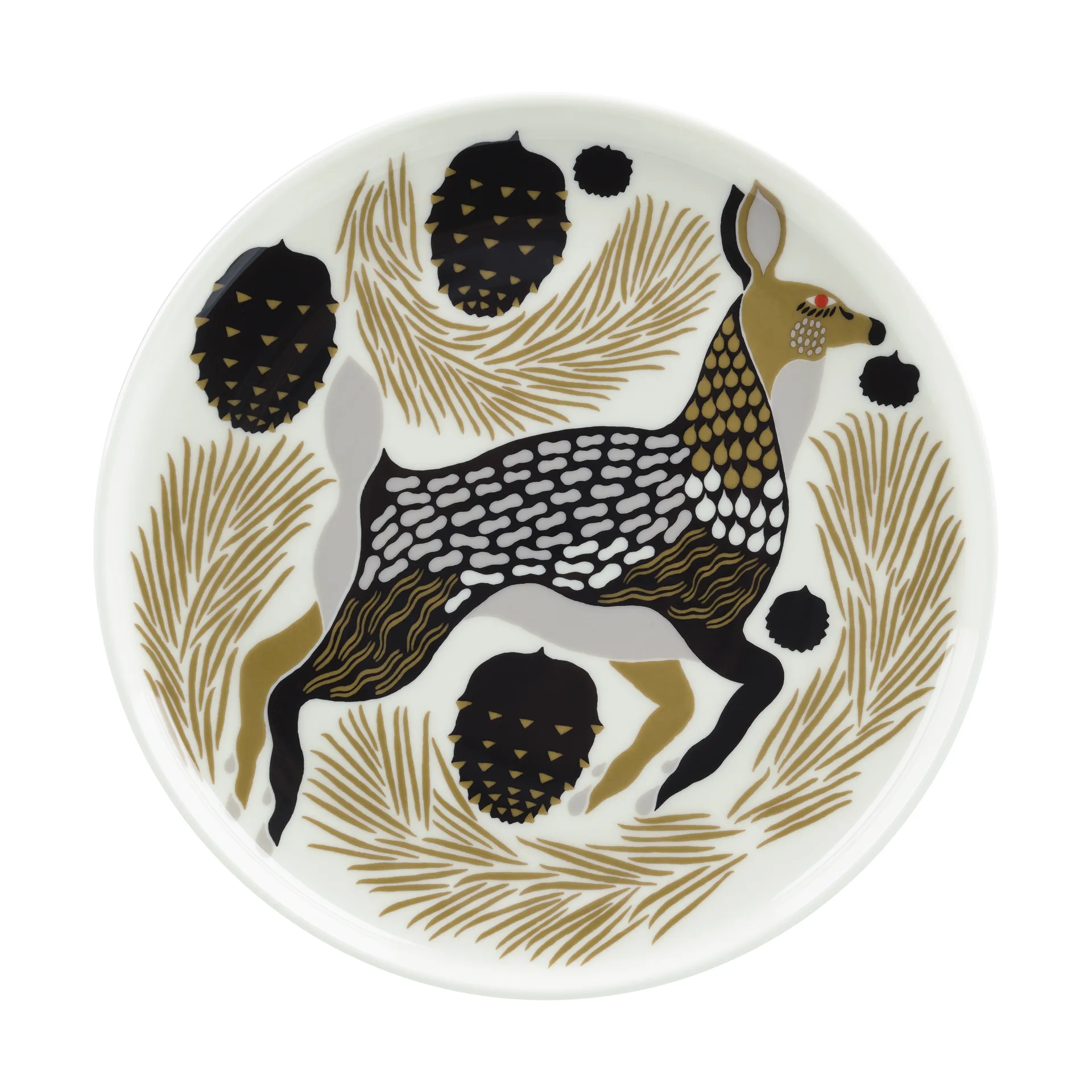 Πιάτο Peura Ø20 εκατοστά, White-coal-mud-light grey Marimekko