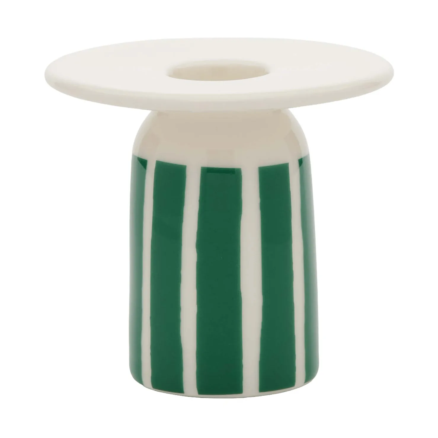 Piccolo κηροπήγιο, Λευκό-πράσινο, 8 εκ. Marimekko