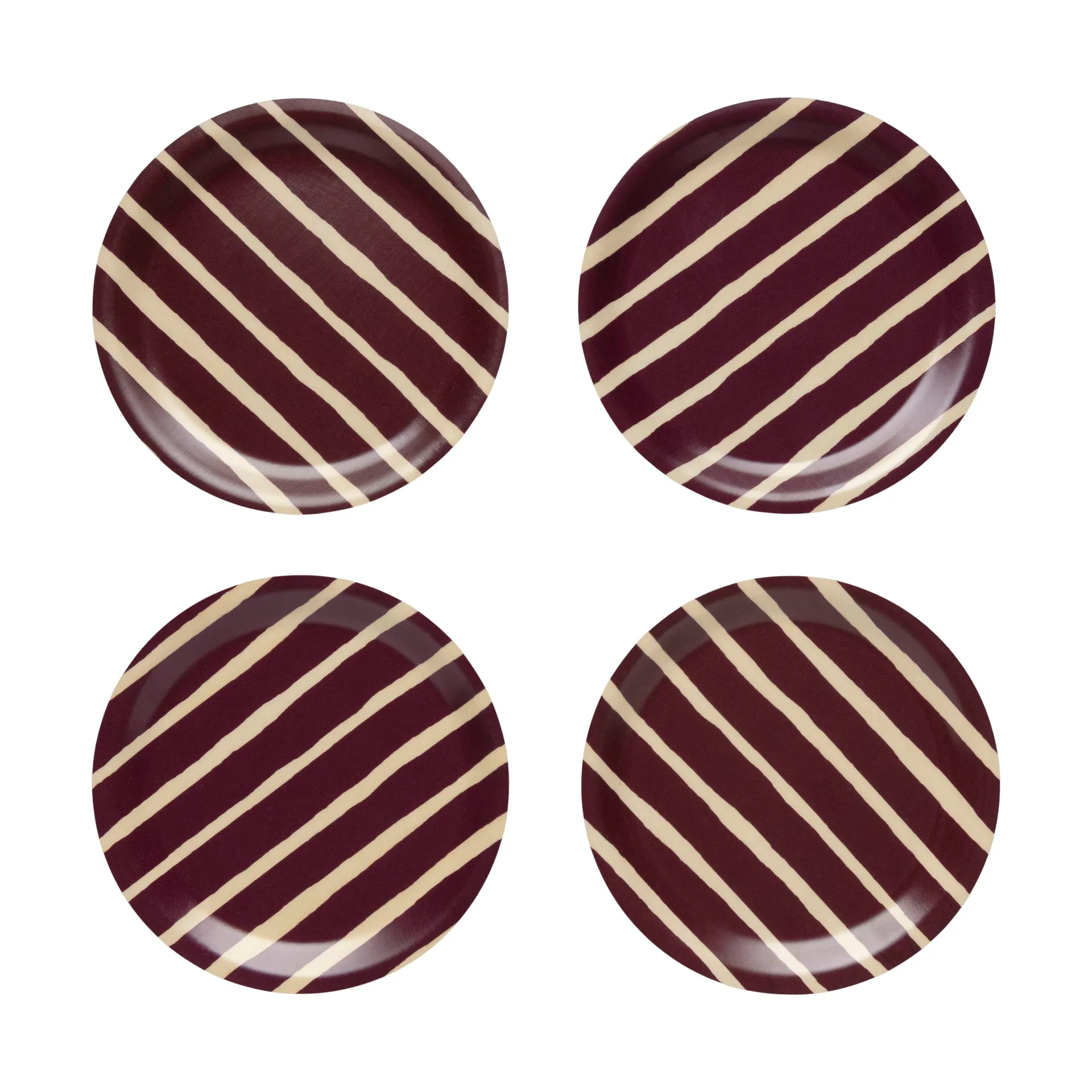 Piccolo σουβέρ Ø9 εκ. 4-pack, Burgundy Marimekko