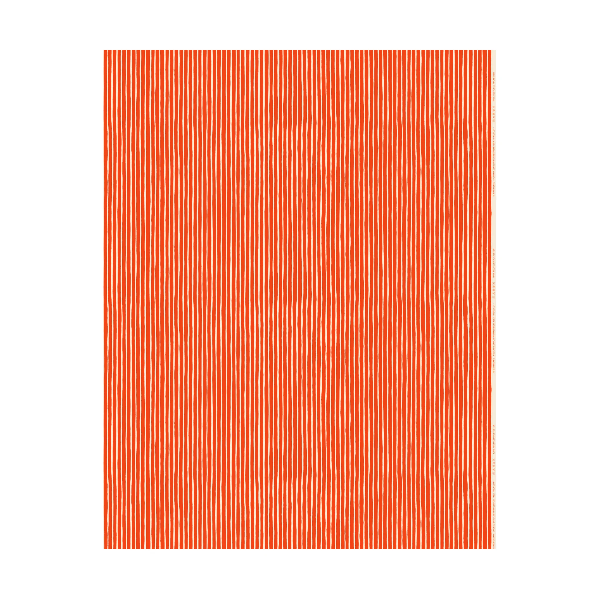 Υφασμα Piccolo για εξωτερική χρήση, Offwhite-tomato red Marimekko