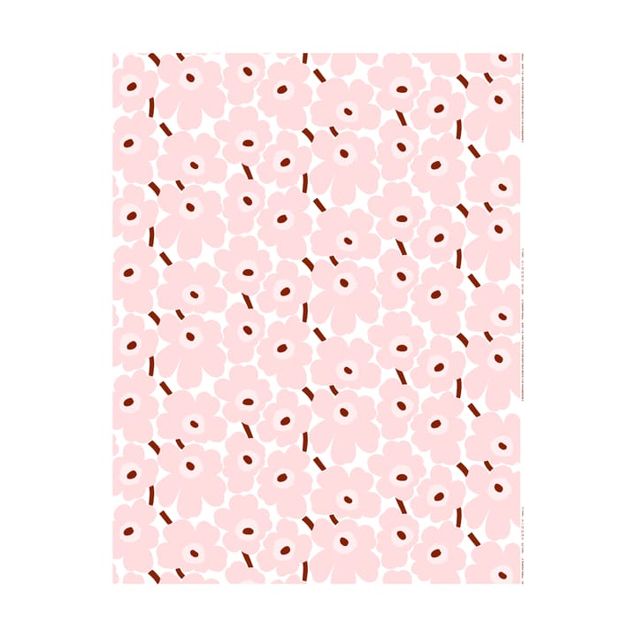 Υφασμα Pieni Unikko 100% βαμβάκι - White-pink-chestnut - Marimekko