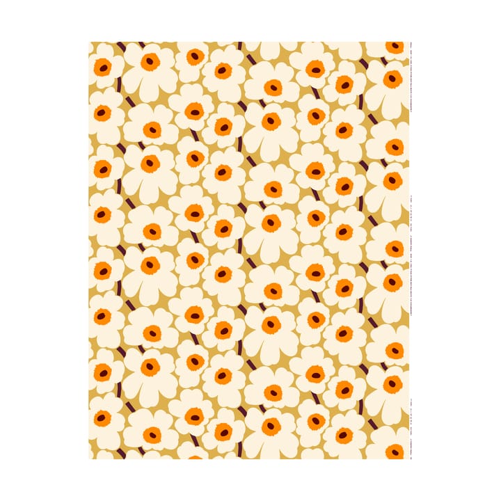 Υφασμα Pieni Unikko 100% βαμβάκι - Μπεζ - Marimekko