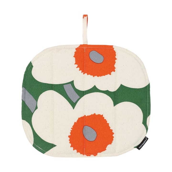 Pieni Unikko ύφασμα για ζεστές κούπες 21,5x21,5 cm - Green-cotton-orange - Marimekko