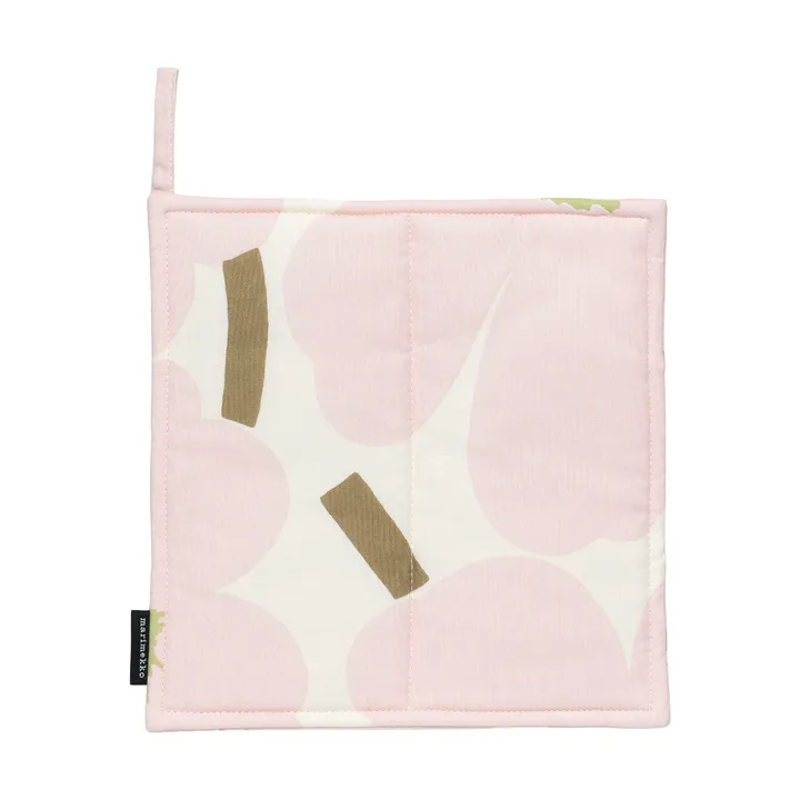 Pieni Unikko ύφασμα για ζεστές κούπες 21,5x21,5 εκ. - Off white-pink-pear-sand - Marimekko