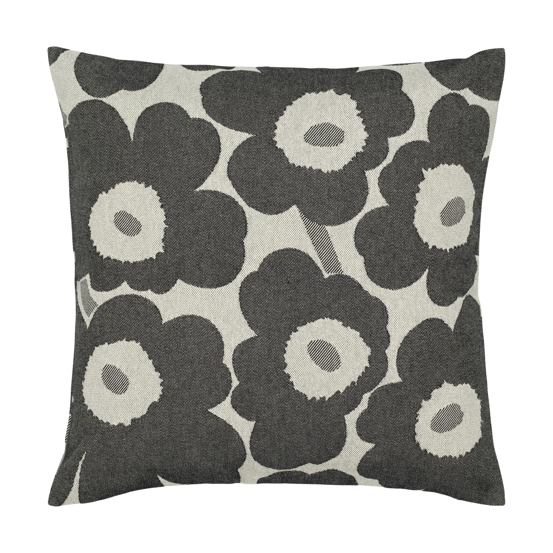 Κάλυμμα μαξιλαριού Pieni Unikko 47x47 cm, Off white-charcoal-sand Marimekko