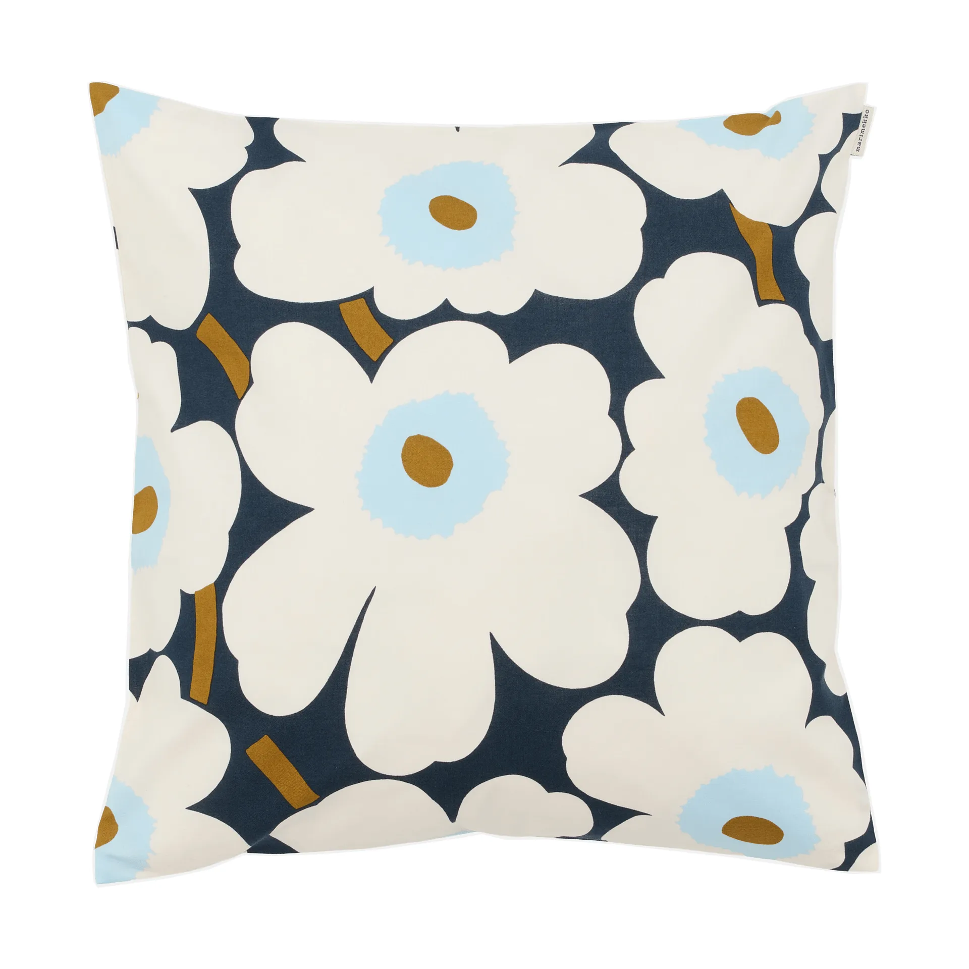 Κάλυμμα μαξιλαριού Pieni Unikko 50x50 cm, Blueberry-white-cold blue Marimekko