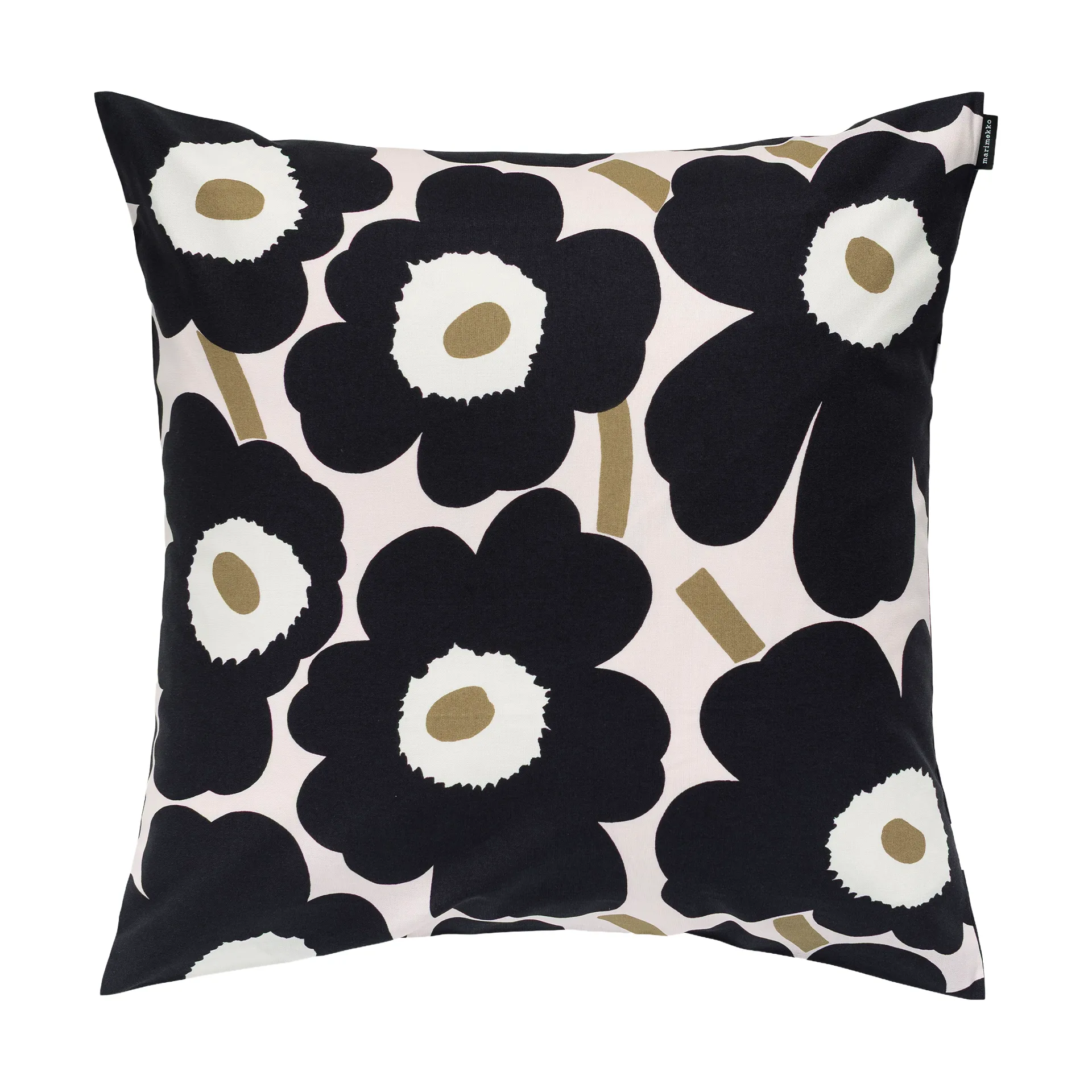 Pieni unikko μαξιλαροθήκη 50x50 εκ., Pink-charcoal-light brown Marimekko
