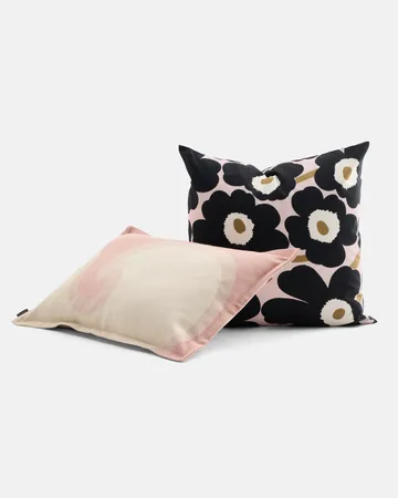 Pieni unikko μαξιλαροθήκη 50x50 εκ. - Pink-charcoal-light brown - Marimekko