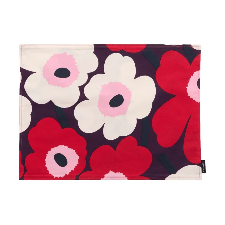 Pieni unikko σουπλά acryl - Plum-cranberry-Off white-rose - Marimekko