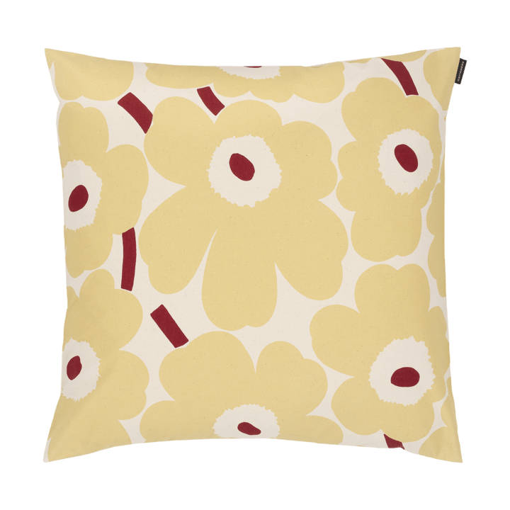 Pieni Unikko κάλυμμα μαξιλαριού - Cotton-butter yellow-red - Marimekko