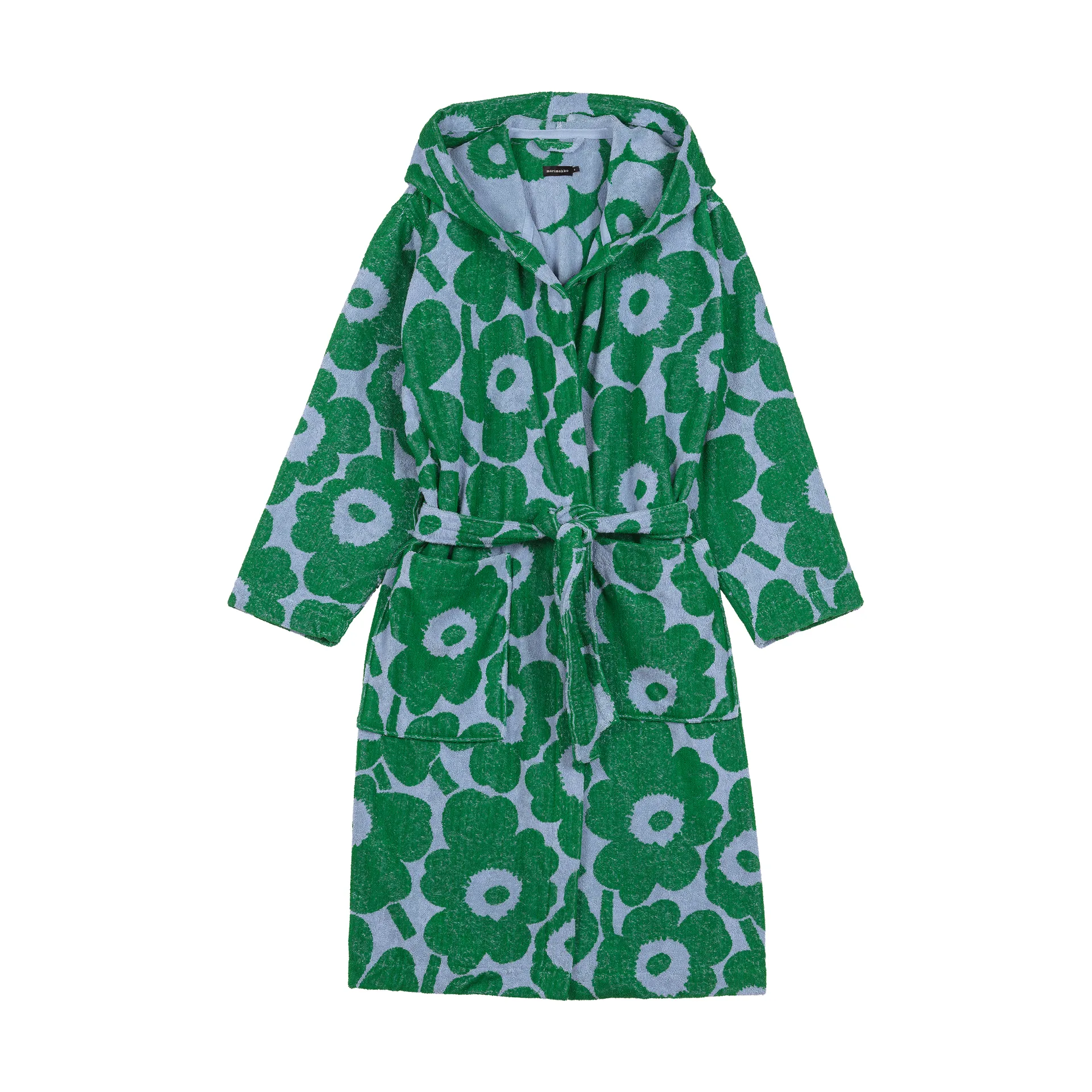 Pieni Unikko μπουρνούζι M, Light blue-green Marimekko