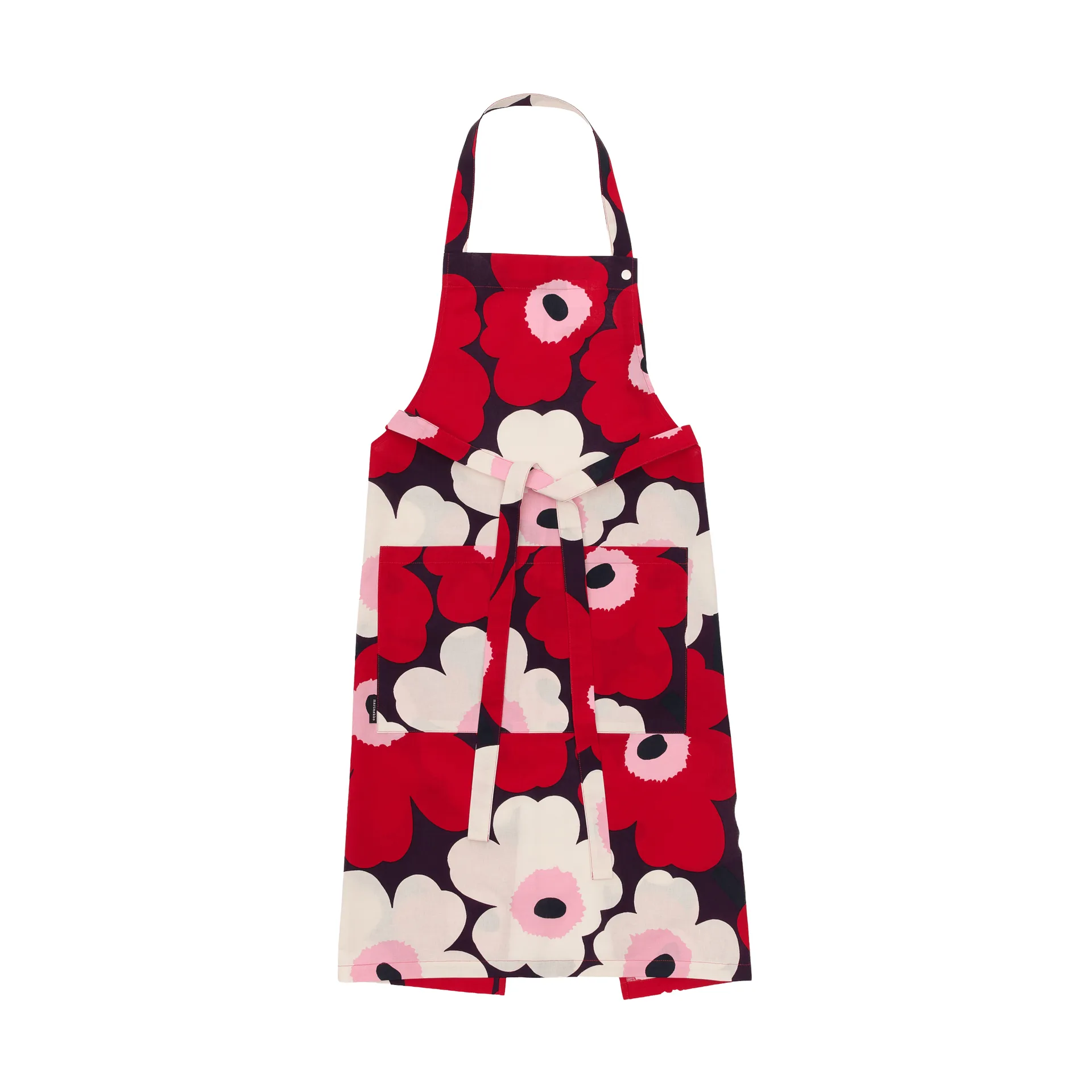 Pieni Unikko ποδιά, Plum-cranberry-Off white-rose Marimekko