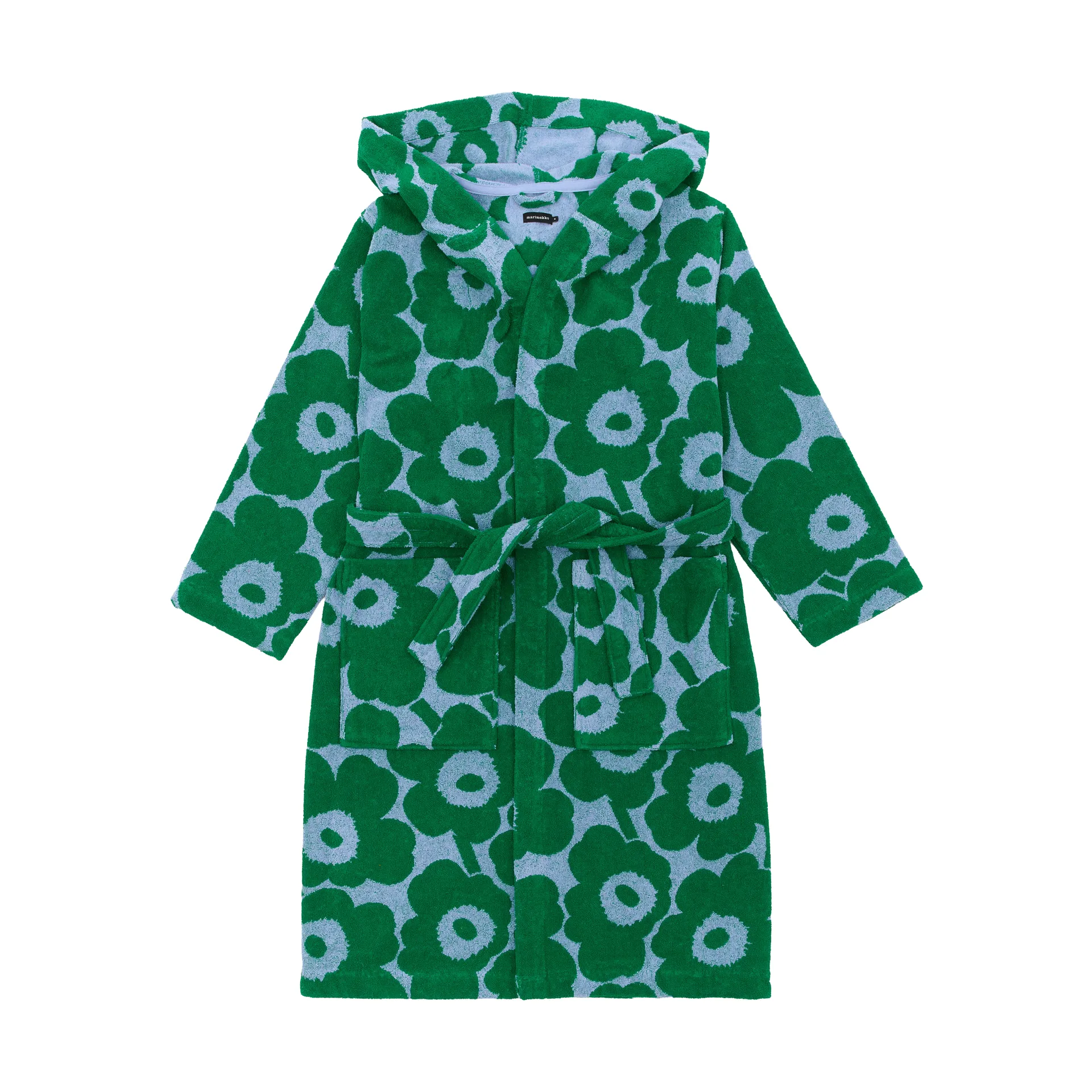 Pieni Unikko μπουρνούζι S, Light blue-green Marimekko