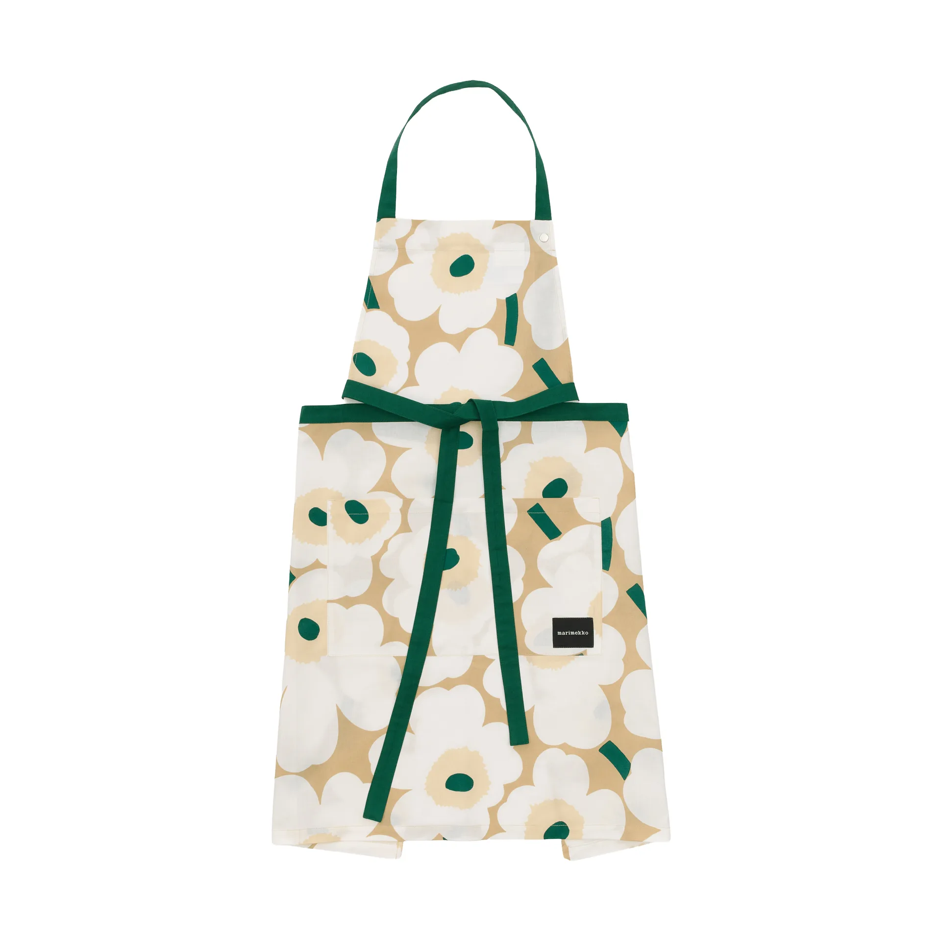 Pieni Unikko ποδιά, Sand-white-hay-emerald Marimekko