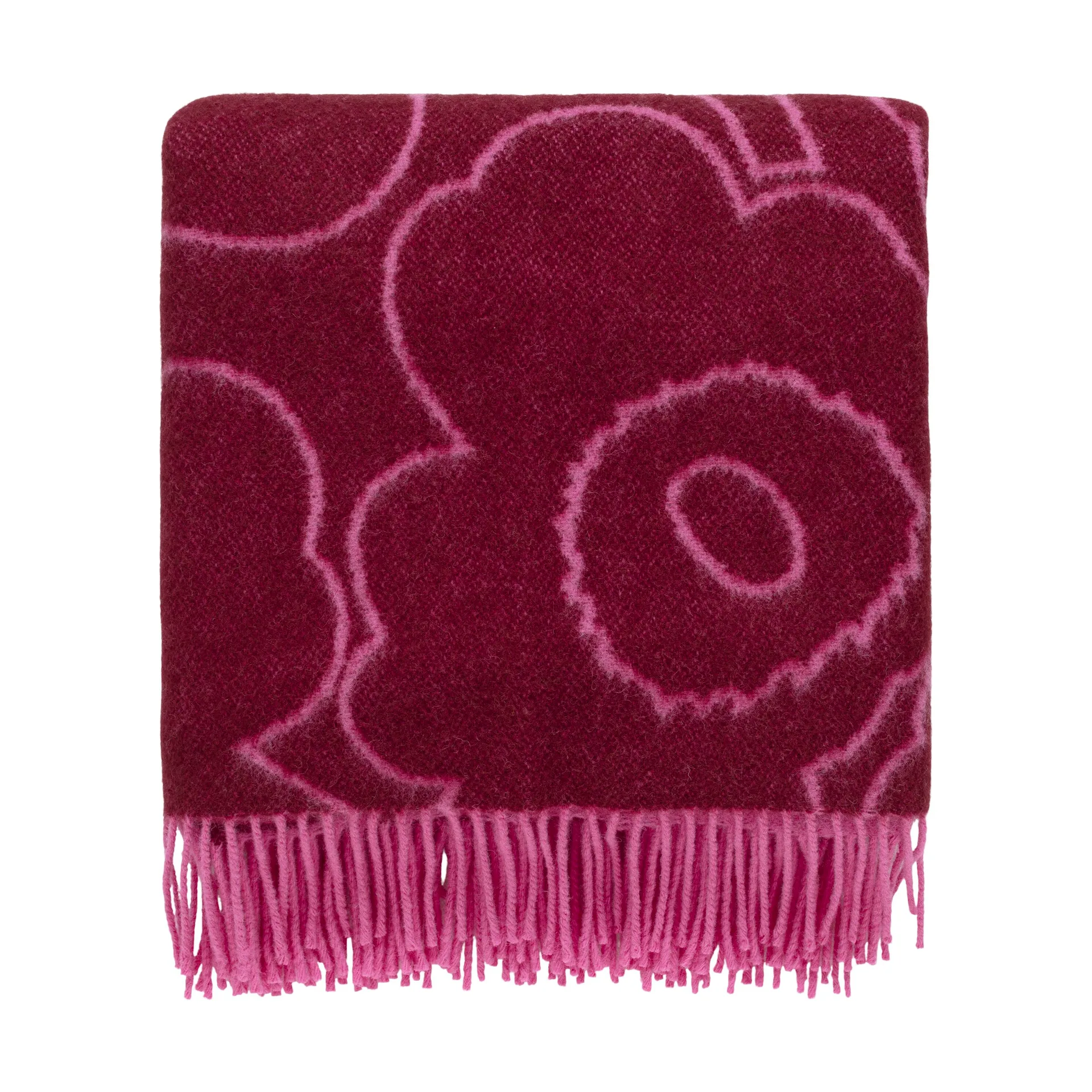 Piirto Unikko ριχτάρι 130x170 εκ., Burgundy-fuchsia Marimekko