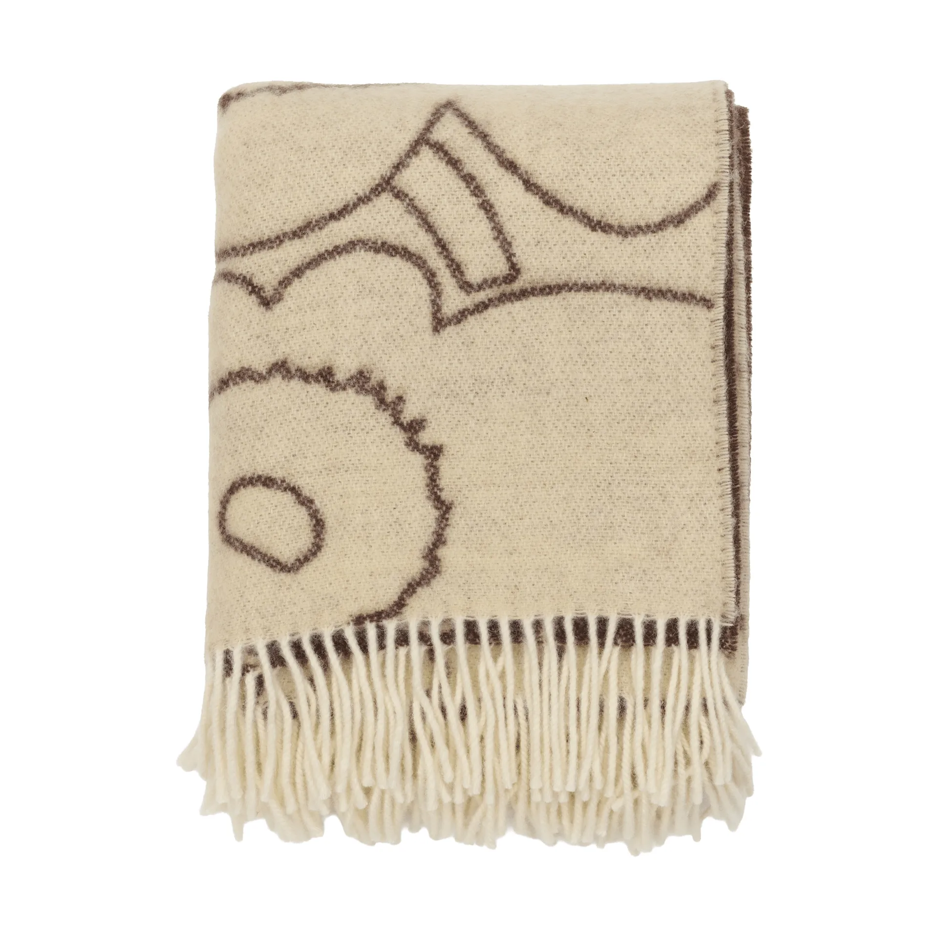 Piirto Unikko ριχτάρι 130x170 εκ., Off white-κονικλοχρώμιο Marimekko
